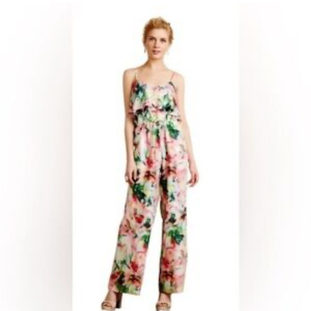 Fleur Wood Floral Multicolor Jumpsuit | Size L